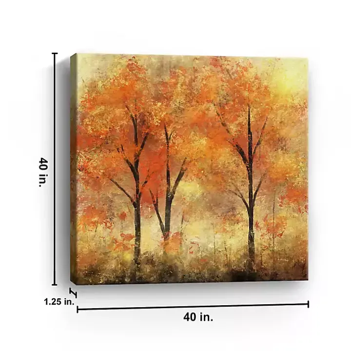 Autumn Trees Canvas Art Print, 40x40 in.