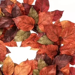 Autumnal Salal Leaves Harvest Wreath