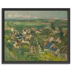 Auvers, Panoramic View Framed Canvas Art Print