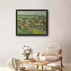 Auvers, Panoramic View Framed Canvas Art Print
