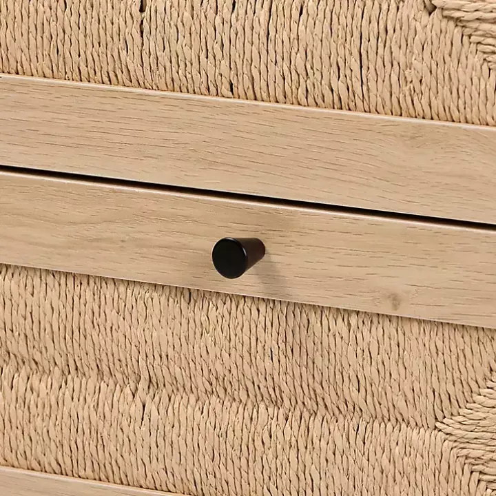 Ava Light Brown 3-Drawer Cabinet