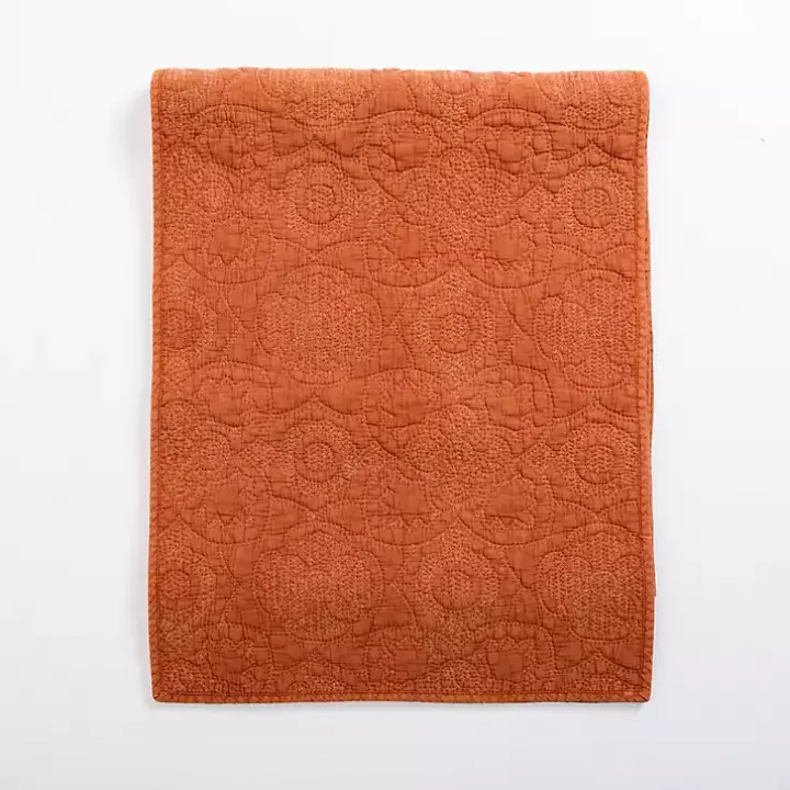 Avery Rust Quilted Table Runner, 80 in.