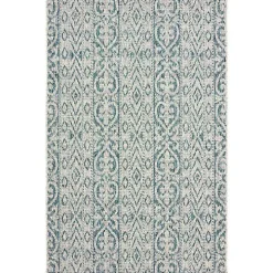 Azure Terrace Sun Shower Outdoor Area Rug, 5x8