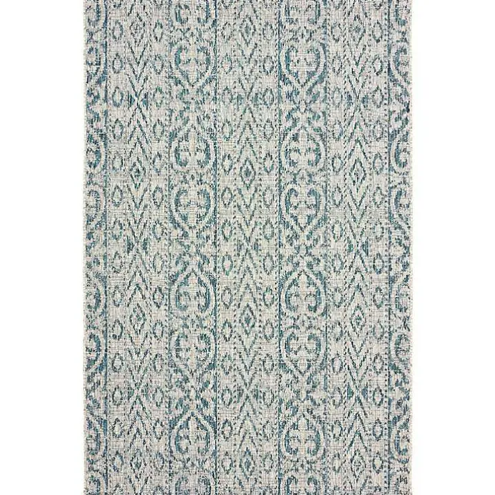 Azure Terrace Sun Shower Outdoor Area Rug, 5x8