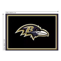 Baltimore Ravens Area Rug, 4x6