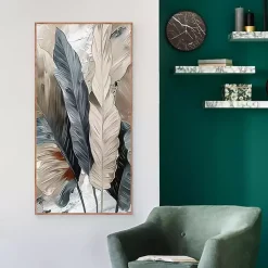 Banana Leaves Framed Canvas Art Print