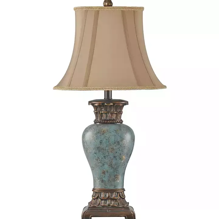 Barbados Blue Traditional Table Lamp