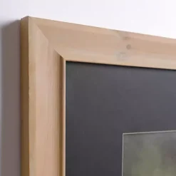 Barn Landscape Black Mat Framed Art Print