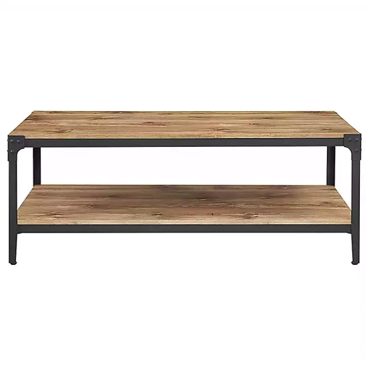 Barnwood Angle Iron Coffee Table