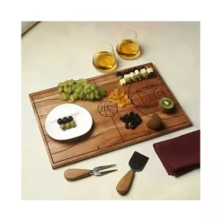 Basketball Court Wooden Serving Board