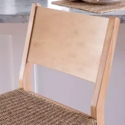 Basketweave Seat Counter Stools, Set of 2