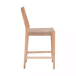 Basketweave Seat Counter Stools, Set of 2