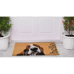 Basset Hound Hello Doormat