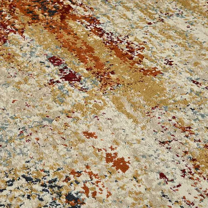 Bastia Ivory Orange Accent Rug, 2x3