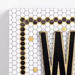 Bathroom Subway Tile Wall Plaques, Set of 3