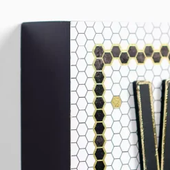 Bathroom Subway Tile Wall Plaques, Set of 3