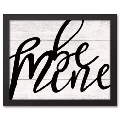 Be Mine Framed Canvas Wall Plaque
