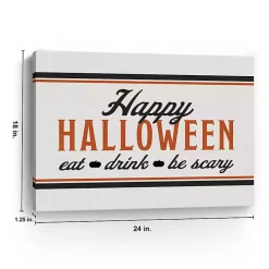 Be Scary Halloween Canvas Art Print, 18x24