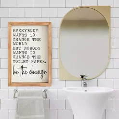 Be The Change Framed Wall Sign