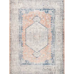 Bea Distressed Vintage Washable Area Rug, 5x8