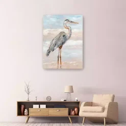 Beach Heron I Giclee Canvas Art Print, 48x36 in.