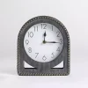 Beaded Charcoal Tabletop Clock