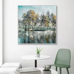Beckoning Tree Grove Framed Canvas Art