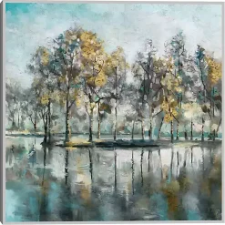 Beckoning Tree Grove Framed Canvas Art