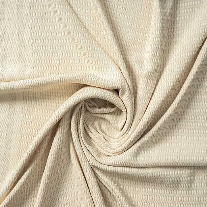 Beige and White Stripes Cotton Throw