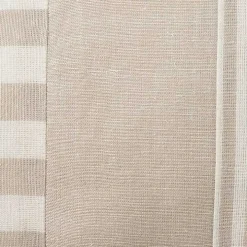 Beige Asymmetrical Stripes Lumbar Pillow