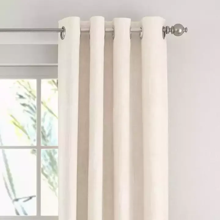 Beige Blackout Curtains, 84 in.