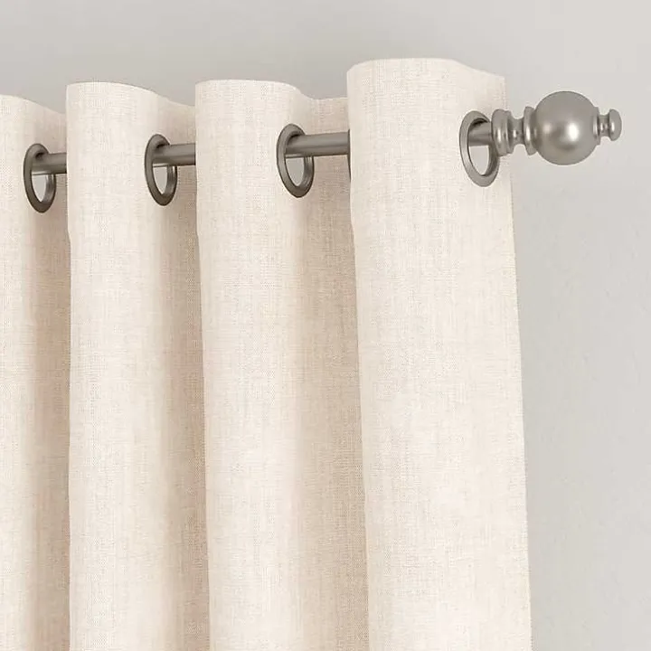 Beige Blackout Curtains, 84 in.