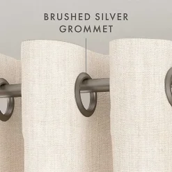 Beige Blackout Curtains, 84 in.