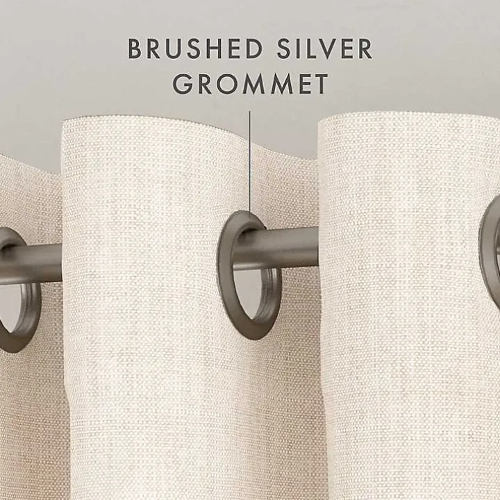 Beige Blackout Curtains, 84 in.