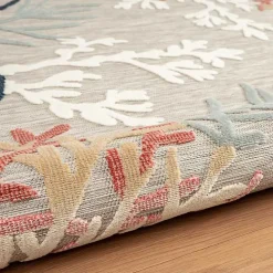 Beige Coral Reef Area Rug, 5x7