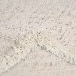 Beige Diamond Tufted Pouf