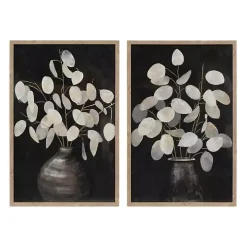 Beige Eucalyptus Framed Art Prints