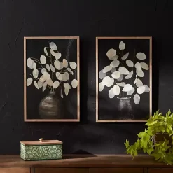 Beige Eucalyptus Framed Art Prints