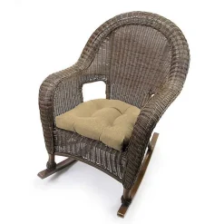 Beige French Edge 3-pc. Outdoor Wicker Cushion Set