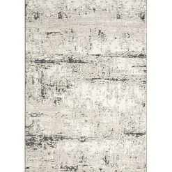 Beige Gray Indoor Area Rug, 5x7