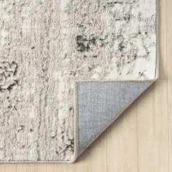 Beige Gray Indoor Runner, 2x7