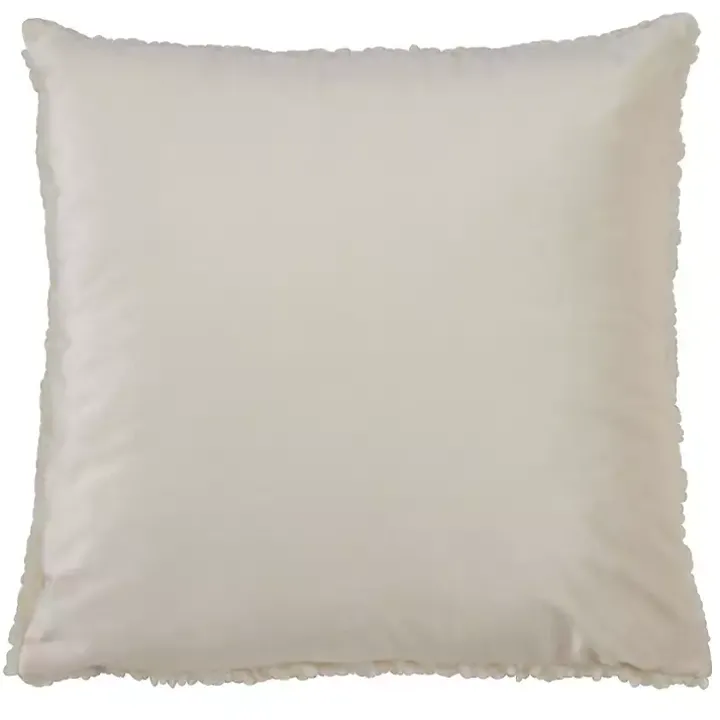 Beige Sherpa Pillow
