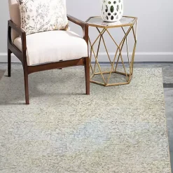 Beige Sotho Washable Area Rug, 5x7