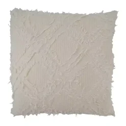 Beige Waffle Weave Pillow