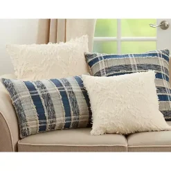 Beige Waffle Weave Pillow