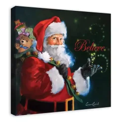 Believe Santa Claus Canvas Art Print