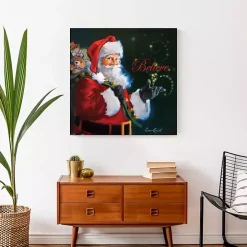 Believe Santa Claus Canvas Art Print