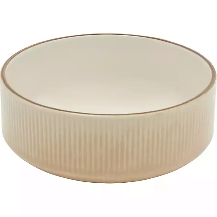 Betsy Cream Ribbed 16-pc. Dinnerware Set