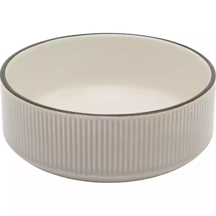 Betsy Taupe Ribbed 16-pc. Dinnerware Set