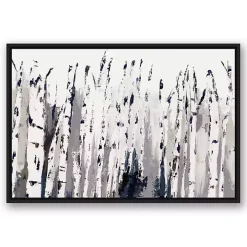 Birch Trees Floating Framed Wall Art